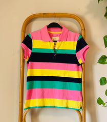 חולצת פולו צבעונית של טומי